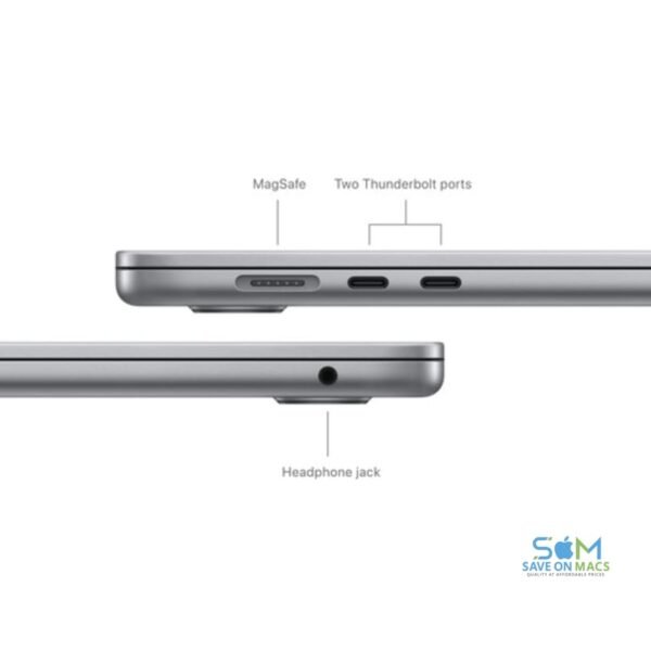 (Open Box)-Apple MacBook Air 15.3" MRYM3LL/A (2024, A3114)-Apple M3 8-Core Chip-10-Core GPU-8GB RAM-256GB SSD-Space Gray-1 Year Warranty - Image 4