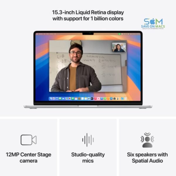 (Open Box)-Apple MacBook Air 13.6" MC654LL/A (2025, A3240)-Apple M4 10-Core Chip-10-Core GPU-24GB RAM-512GB SSD-Silver-1 Year Warranty - Image 3