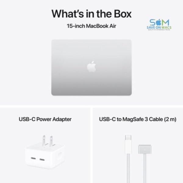 (Open Box)-Apple MacBook Air 13.6" MC654LL/A (2025, A3240)-Apple M4 10-Core Chip-10-Core GPU-24GB RAM-512GB SSD-Silver-1 Year Warranty - Image 4