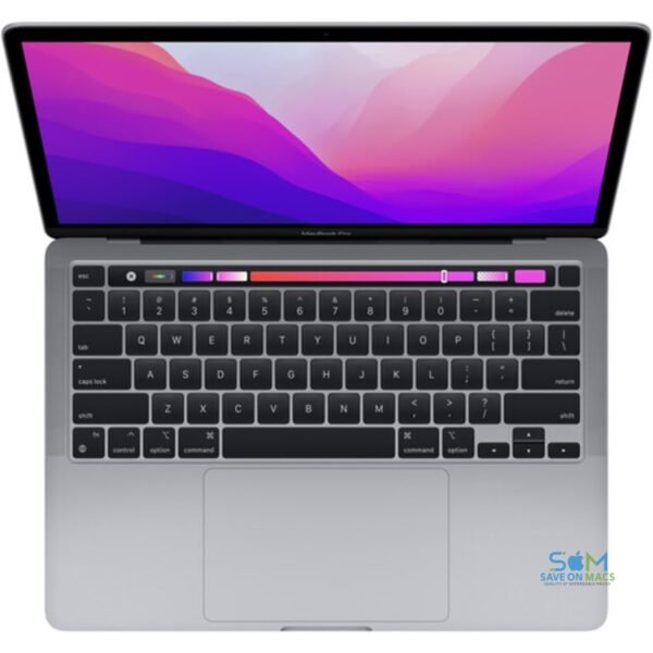 (Open Box)-Apple MacBook Pro 13.3" w/Touch Bar MNEH3LL/A (2022, A2338)-Apple M2 8-Core Chip-10-Core GPU-8GB RAM-Space Gray-1 Year Warranty - Image 2