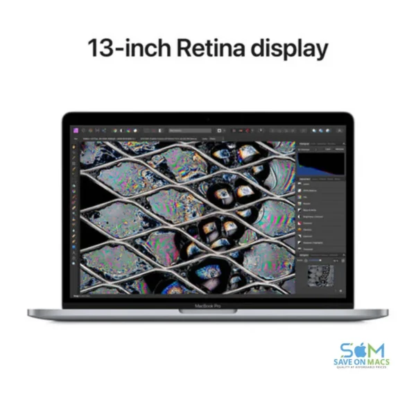 (Open Box)-Apple MacBook Pro 13.3" w/Touch Bar MNEJ3LL/A (2022, A2338) - Apple M2 8-Core Chip - 10-Core GPU - 8GB RAM - 512GB SSD - Space Gray - 1 Year Warranty - Image 3