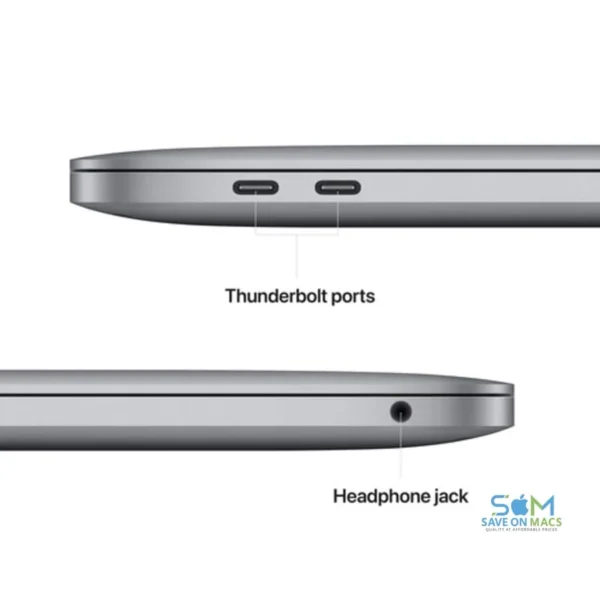 (Open Box)-Apple MacBook Pro 13.3" w/Touch Bar MNEJ3LL/A (2022, A2338) - Apple M2 8-Core Chip - 10-Core GPU - 8GB RAM - 512GB SSD - Space Gray - 1 Year Warranty - Image 4