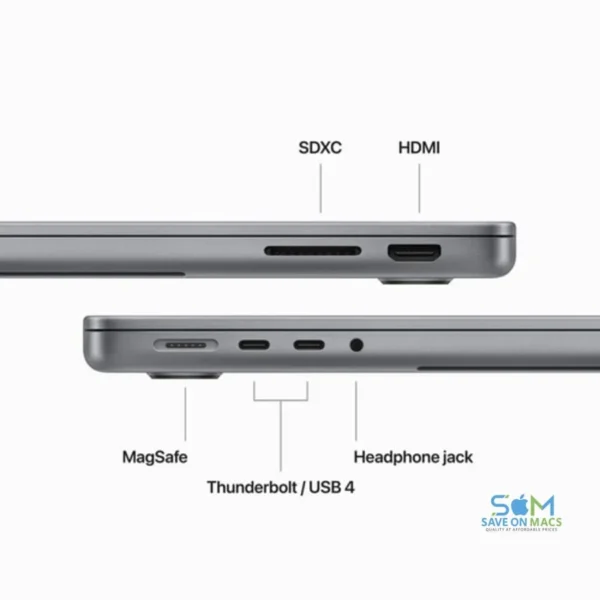 (Refurbished Excellent)-Apple MacBook Pro 14.2" M3 MXE03LL/A (Late 2023, A2992) - Apple M3 8-Core - 10 Core GPU - 16GB RAM - 1TB SSD - Space Gray - 1 Year Warranty - Image 4